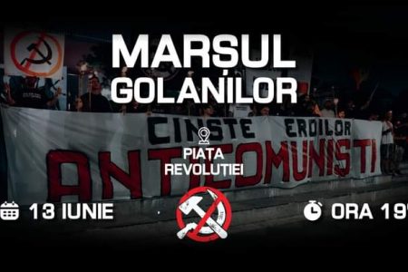 MARȘUL GOLANILOR, MAI BINE MORT DECÂT COMUNIST! 13 IUNIE, ORA 19, PIAȚA REVOLUȚIEI.